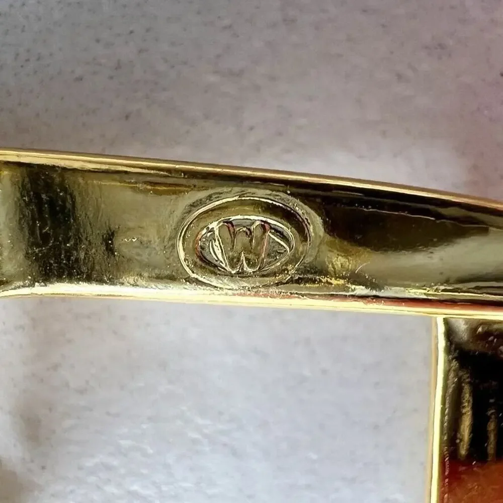 Vintage Gold Tone Simple Basic Belt Buckle for up to 1 Inch Belt